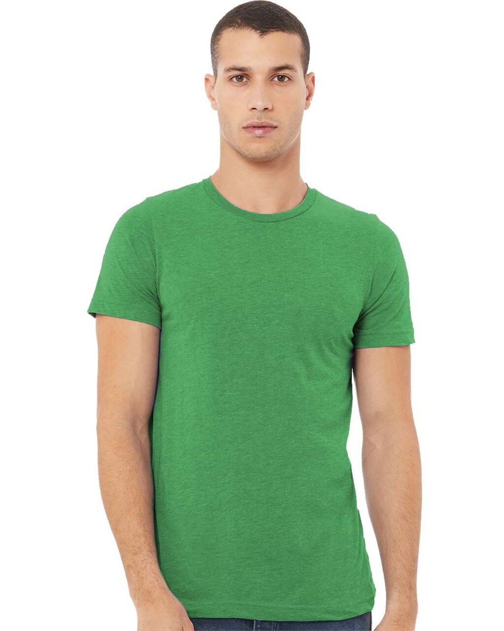 BELLA + CANVAS Triblend Crewneck Short Sleeve T-Shirt for Summer Wear & Custom Print Everyday Tee
